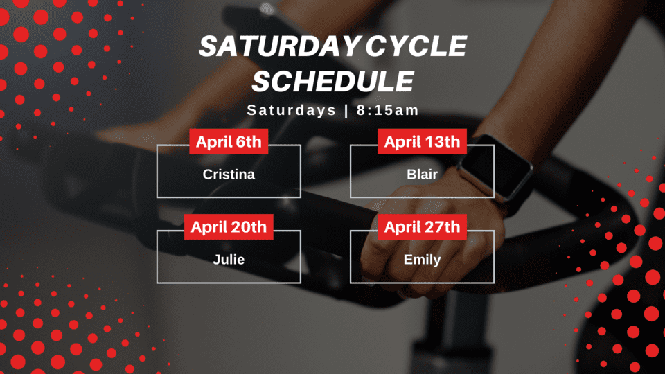 April 2024 Cycle Classes