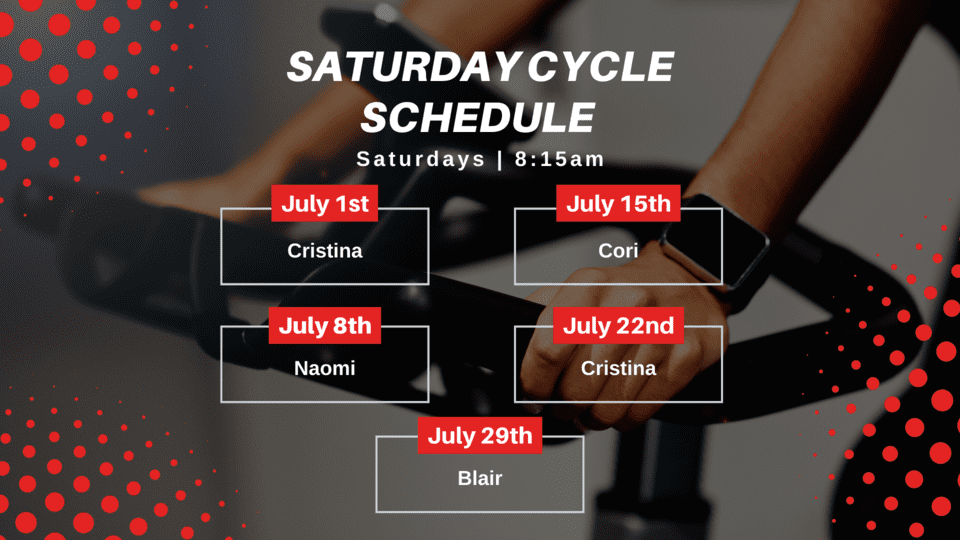 July 2023 Cycle Classes