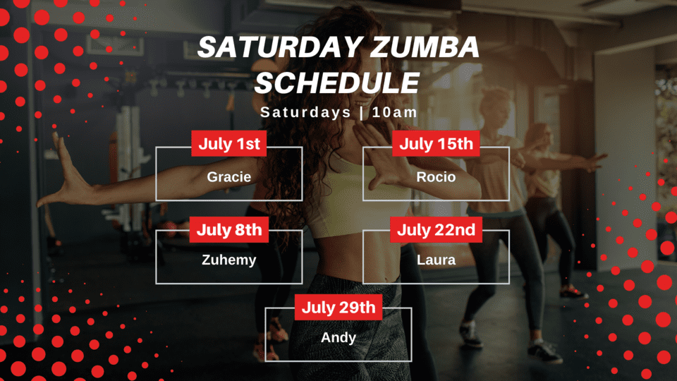 July 2023 Zumba Classes
