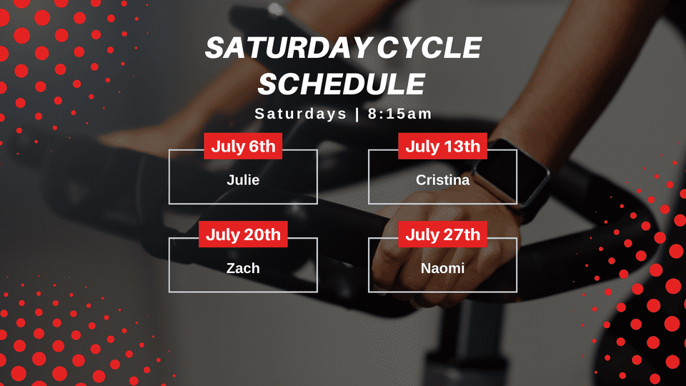 July 2024 Cycle Classes