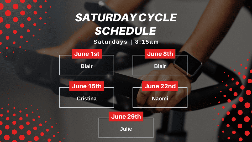 June 2024 Cycle Classes