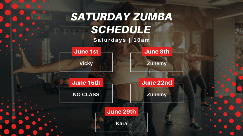 June 2024 Zumba Classes